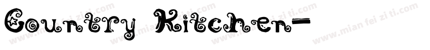 Country Kitchen字体转换